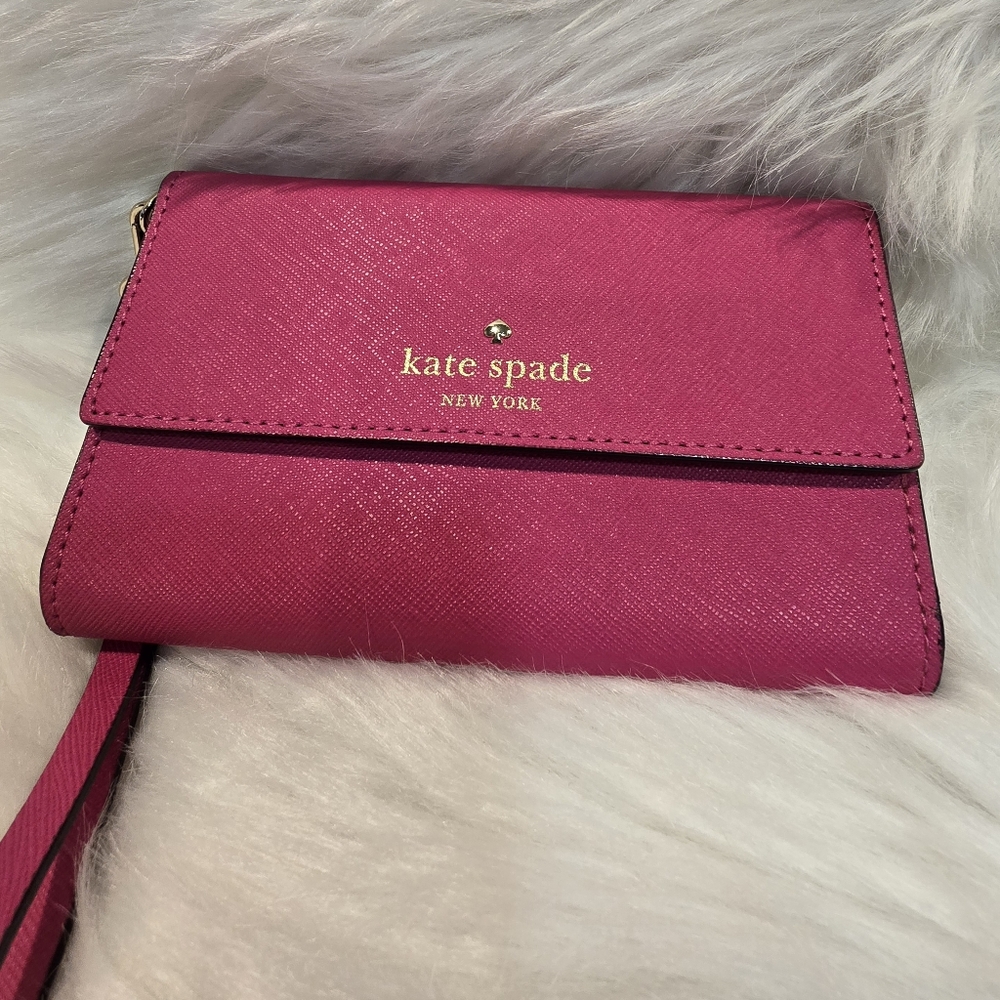 Kate Spade Pink Clutch with Wristlet